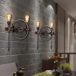 Iron wheel - retro wall lampWall lights