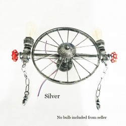 Iron wheel - retro wall lampWall lights