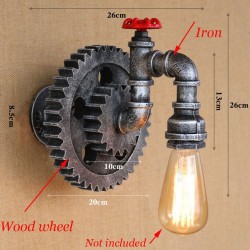 Vintage iron pipe - wall lampWall lights