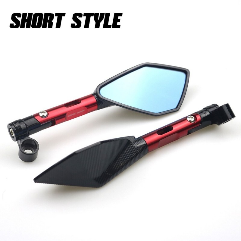 Motorcycle aluminum rear view mirrors with blue glass for Kawasaki Z900 Z900RS Z800 Z1000Mirrors