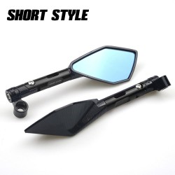 Motorcycle aluminum rear view mirrors with blue glass for Kawasaki Z900 Z900RS Z800 Z1000Mirrors