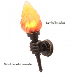 Retro hand with torch - wall lampWall lights