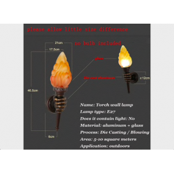 Retro hand with torch - wall lampWall lights