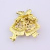 Christmas crystal brooch with jingle bellChristmas