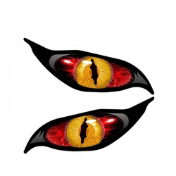 3D zombie eyes - vinyl car sticker 13 * 5cmStickers