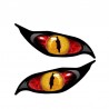 3D zombie eyes - vinyl car sticker 13 * 5cmStickers