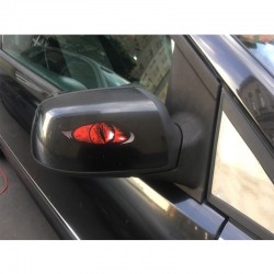 Red zombie eyes - vinyl car sticker 13 * 5 cm 2 piecesStickers