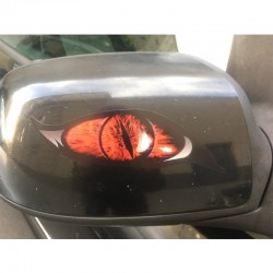 Red zombie eyes - vinyl car sticker 13 * 5 cm 2 piecesStickers