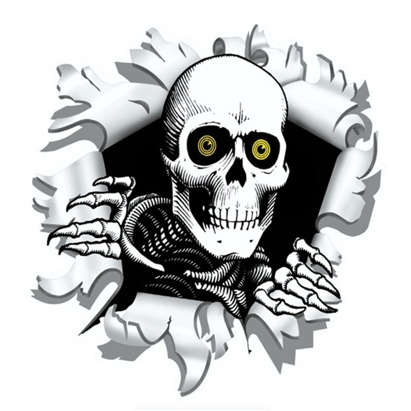 Car sticker with skull 15.9 * 15cmStickers