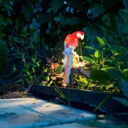 Solar powered LED parrot - garden lightSolar lighting