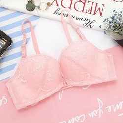 Floral bra - front closure - push up - wirelessLingerie