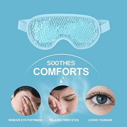 Gel eye mask - for hot & cold therapy - soothing relaxing sleeping maskSleeping