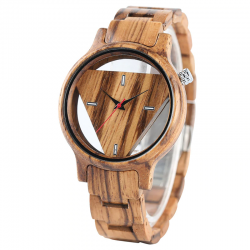 Geometric triangle - wooden Quartz watch - unisexWatches