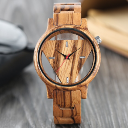 Geometric triangle - wooden Quartz watch - unisexWatches