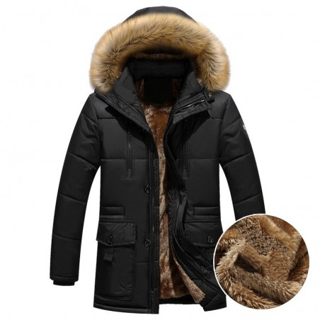 Thick warm hooded winter jacketJackets