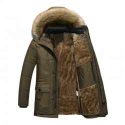 Thick warm hooded winter jacketJackets
