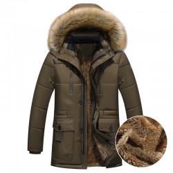 Thick warm hooded winter jacketJackets