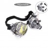 Steampunk & gothic round glasses - vintage rivet goggle with lightSunglasses