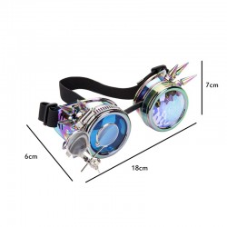 Steampunk & gothic glasses with rivets - vintage gogglesHalloween & Party