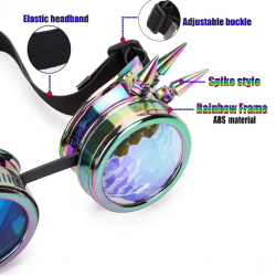 Steampunk & gothic glasses with rivets - vintage gogglesHalloween & Party