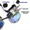 Steampunk & gothic glasses with rivets - vintage gogglesHalloween & Party