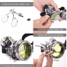 Steampunk & gothic glasses with rivets - vintage gogglesHalloween & Party