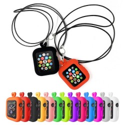 Silicone cover case for Apple Watch - with necklace - 38mm - 40mm - 42mm - 44mmAccessories
