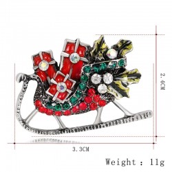 Christmas crystal broochesBrooches