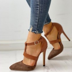 Elegant high heel pumps with buckleHigh heels