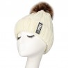 Warm winter wool hat with pom pomHats & Caps