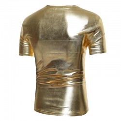 Shiny metallic t-shirt - short sleeveT-shirts