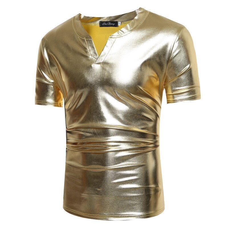 Shiny metallic t-shirt - short sleeveT-shirts