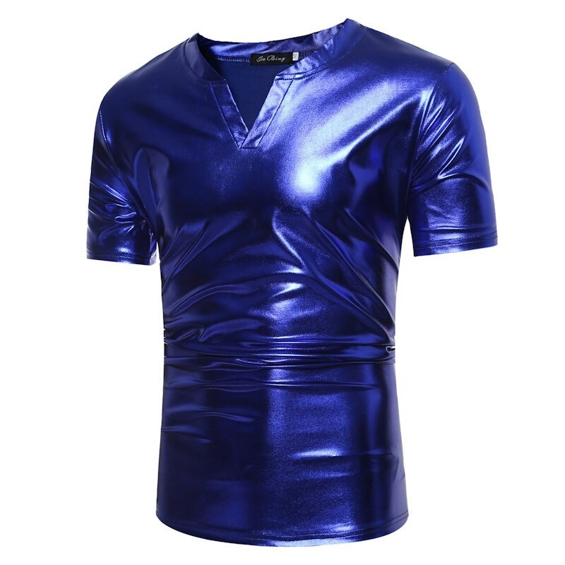 Shiny metallic t-shirt - short sleeveT-shirts