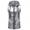 Shiny metallic hoodie - sleeveless vestHoodies & Sweatshirt