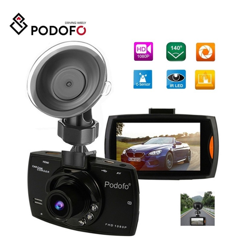 Podofo A2 car DVR camera - G30 full HD 1080P 140 degree - video recording - night vision - G-sensorDash cams Podofo A2 car DVR camera - G30 full HD 1080P 140 degree - video recording - night vision - G-sensorDash cams