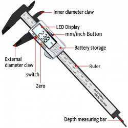 150 mm digital vernier caliper - electronic micrometer - measuring toolCalipers