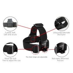 Octopus tripod - chest band mount for GoPro Hero 7 6 5 EKEN H9 Xiaomi Yi 4KGS65Mounts