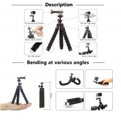 Octopus tripod - chest band mount for GoPro Hero 7 6 5 EKEN H9 Xiaomi Yi 4KGS65Mounts
