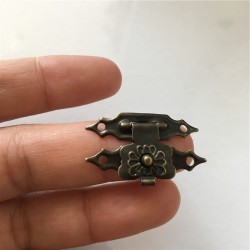 Antique iron - furniture padlock hasp - lock 30 * 18mm 10 piecesFurniture