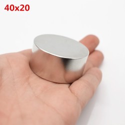 N35 N52 neodymium magnet - strong round metal magnet 40 * 20mm 2 piecesN52