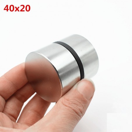 N35 N52 neodymium magnet - strong round metal magnet 40 * 20mm 2 piecesN52