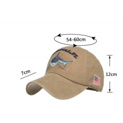 Vintage original Shark - embroidery cotton baseball cap - unisexHats & Caps