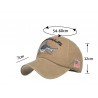Vintage original Shark - embroidery cotton baseball cap - unisexHats & Caps