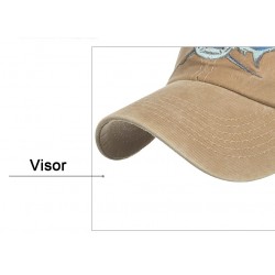 Vintage original Shark - embroidery cotton baseball cap - unisexHats & Caps