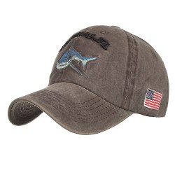 Vintage original Shark - embroidery cotton baseball cap - unisexHats & Caps