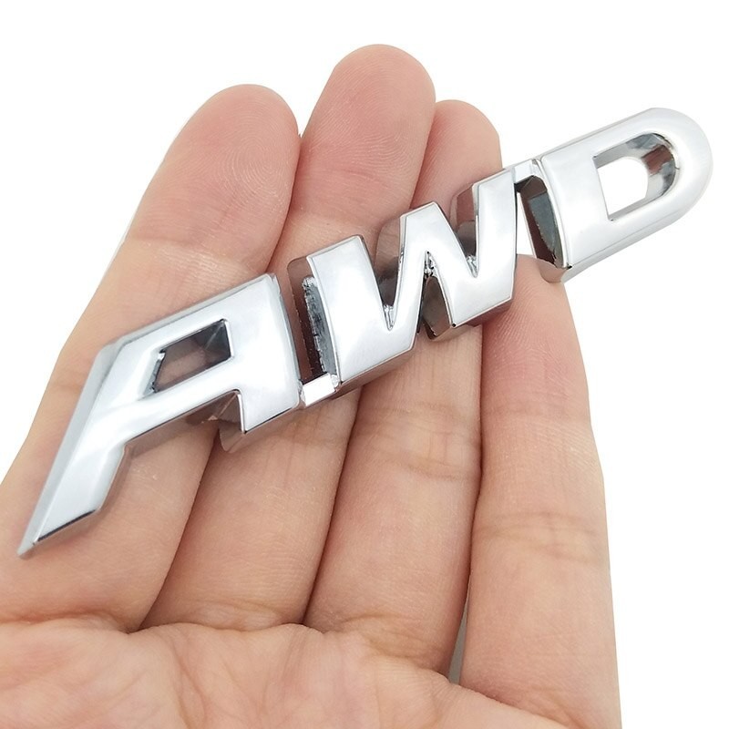 3D AWD - car sticker - chromeStickers