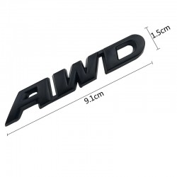 3D AWD - car sticker - chromeStickers