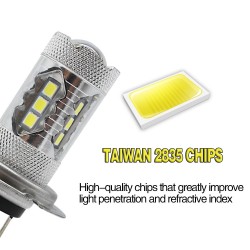 Car fog light - LED bulb - H1 H4 H3 H13 H16 1156 9005 9006 - headlight light - 12VH3