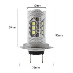 Car fog light - LED bulb - H1 H4 H3 H13 H16 1156 9005 9006 - headlight light - 12VH3