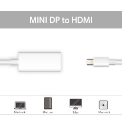 Mini displayport DP to HDMI adapter - cable for Apple Macbook Pro AirCables